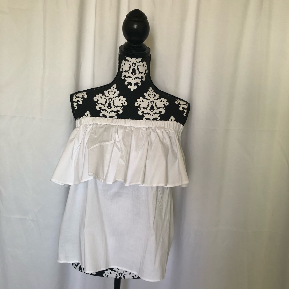 White off shoulder shirt